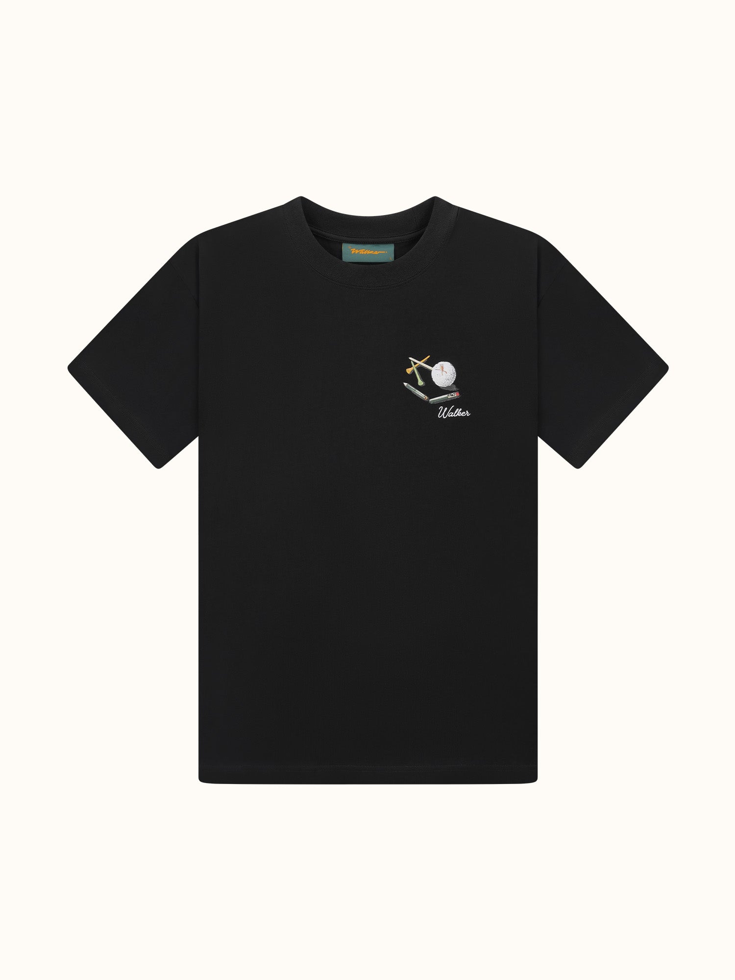 Post Round T-Shirt Black