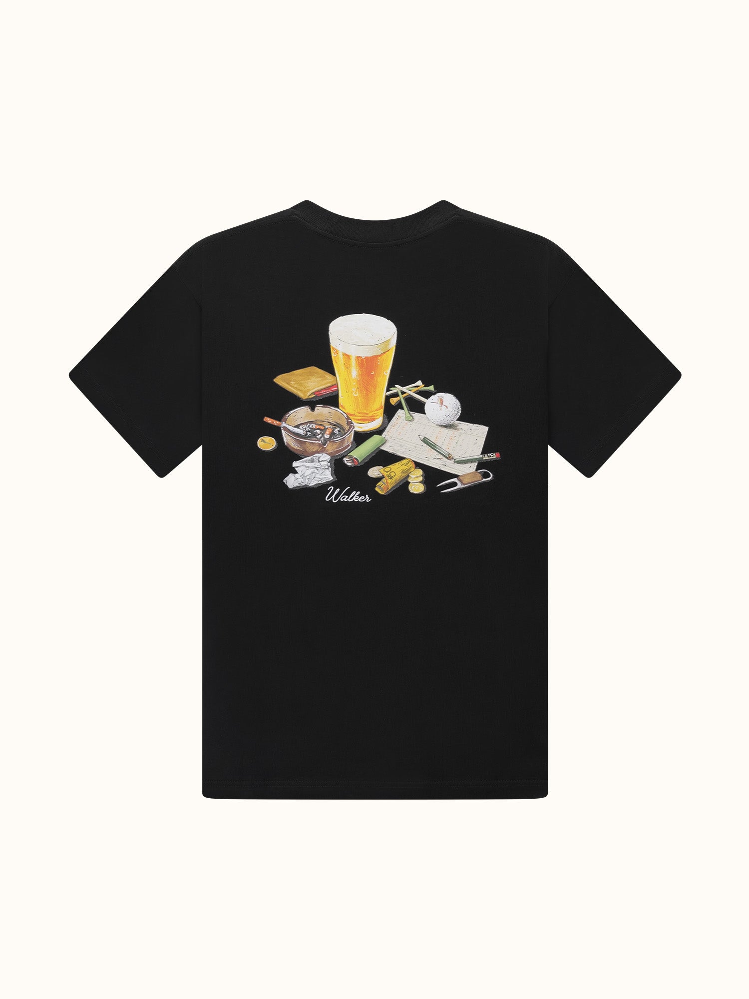 Post Round T-Shirt Black