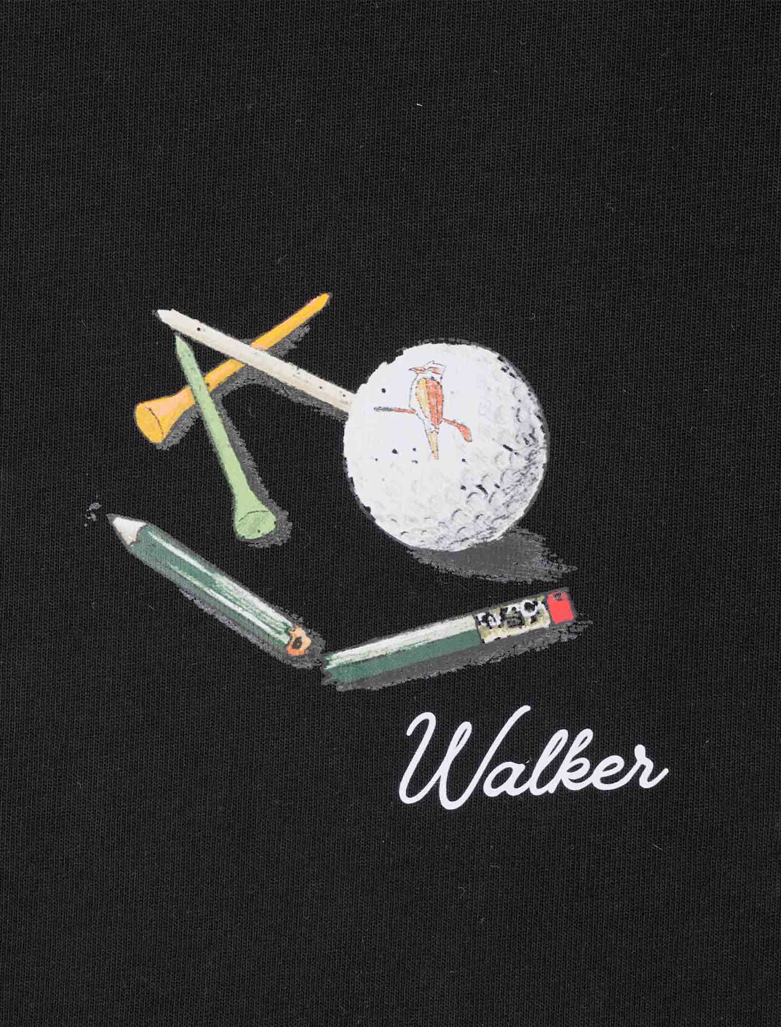 Post Round T-Shirt Black