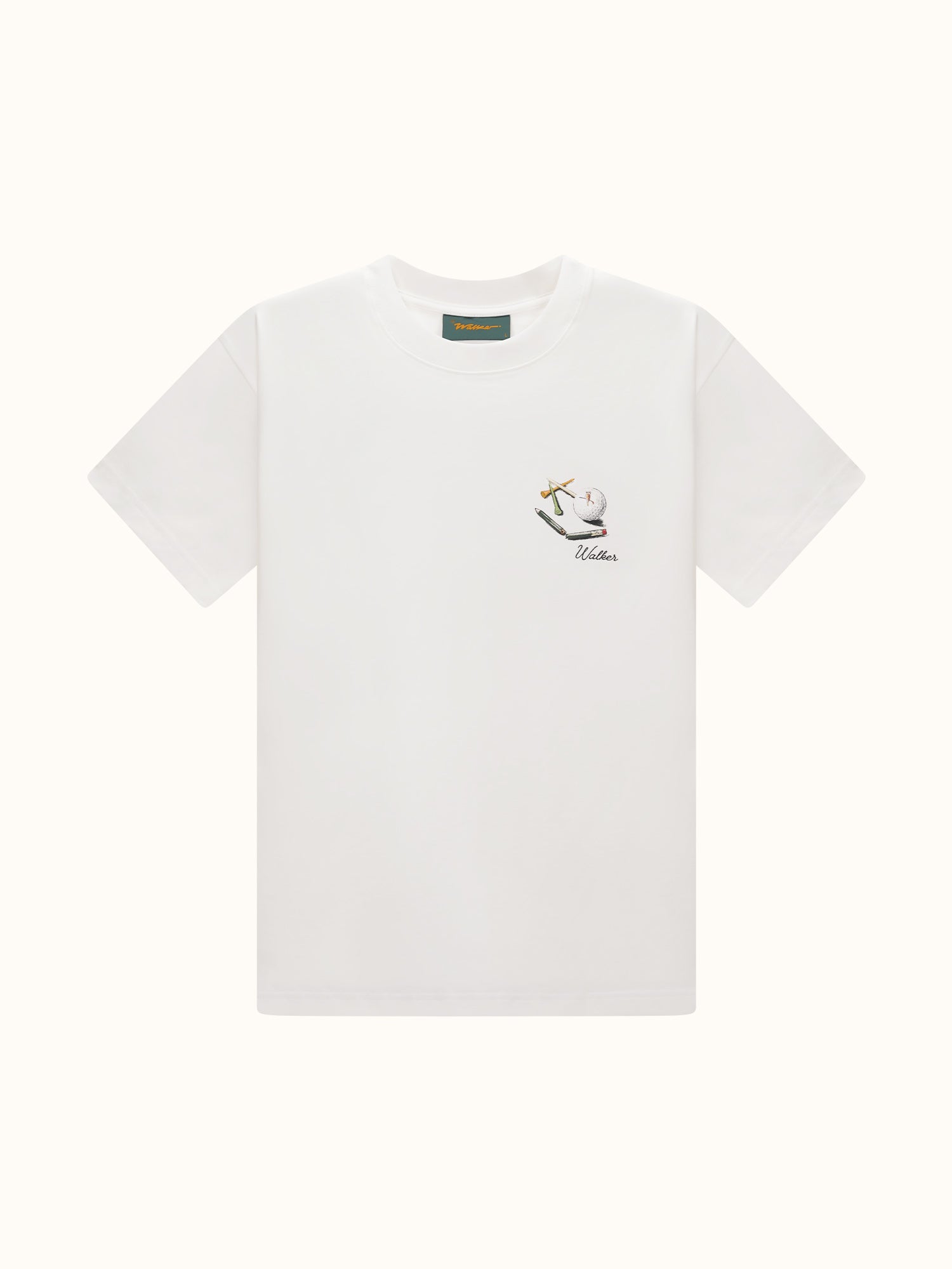 Post Round T-Shirt White