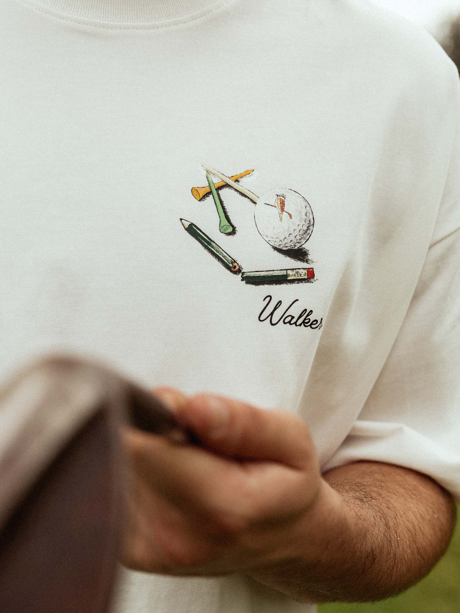 Post Round T-Shirt White