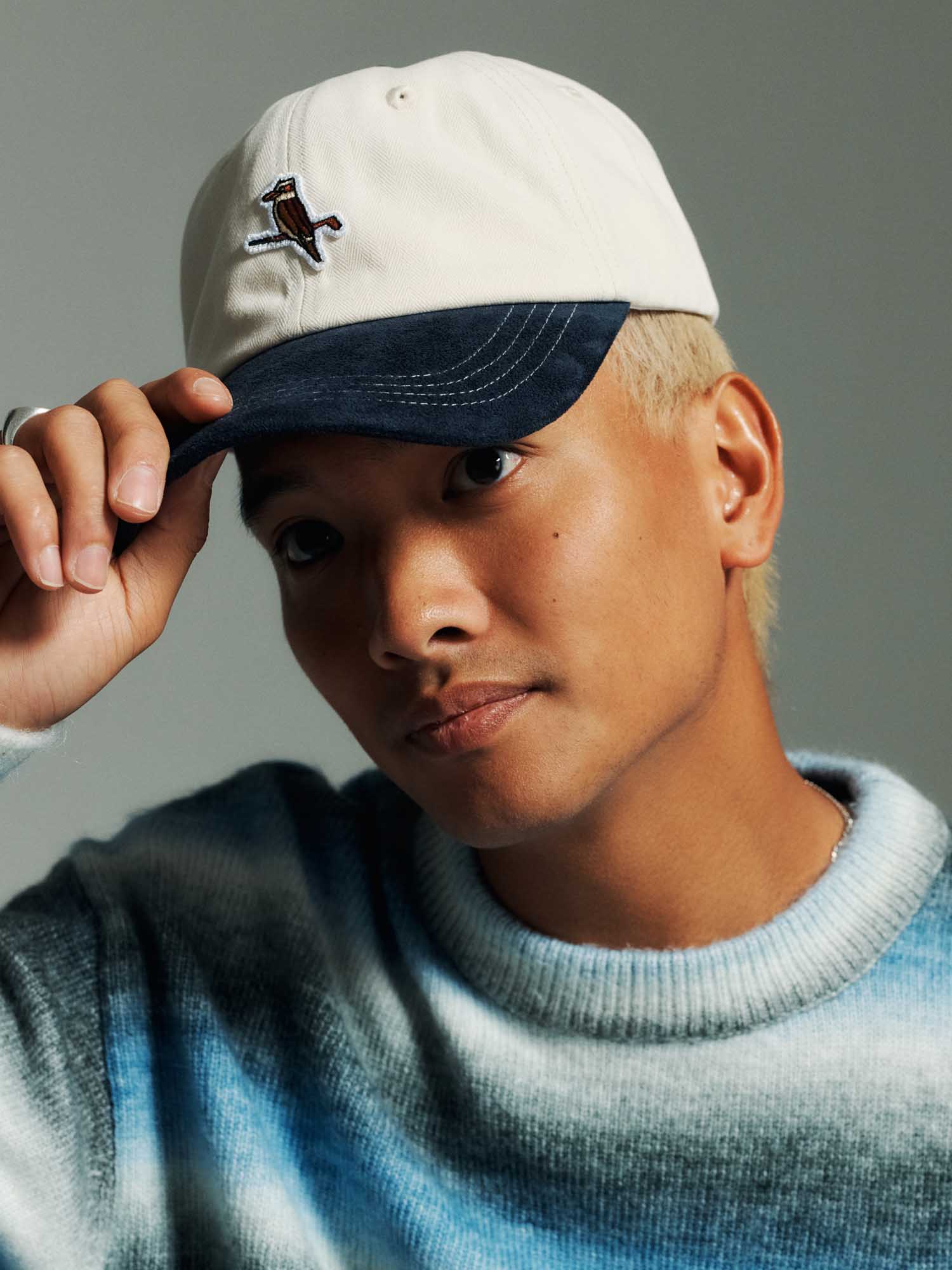 Gold Label 6-Panel World Series Cap Cream / Navy