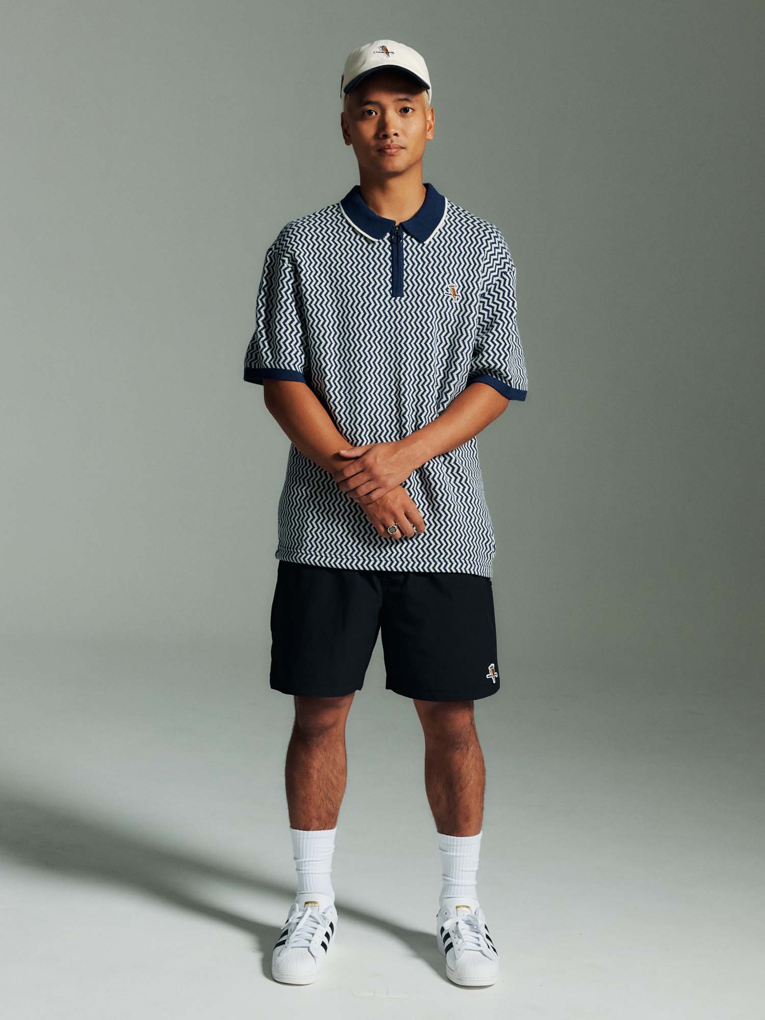 Gold Label Weaver Knit Polo Indigo