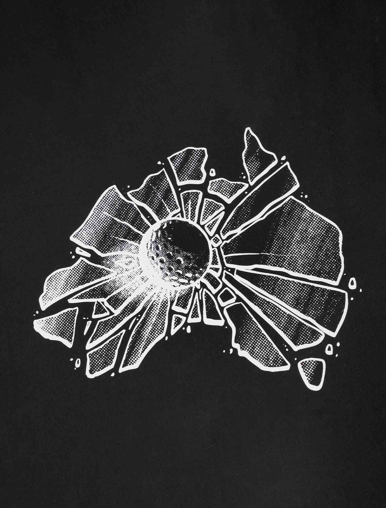 Shattered T-Shirt Black