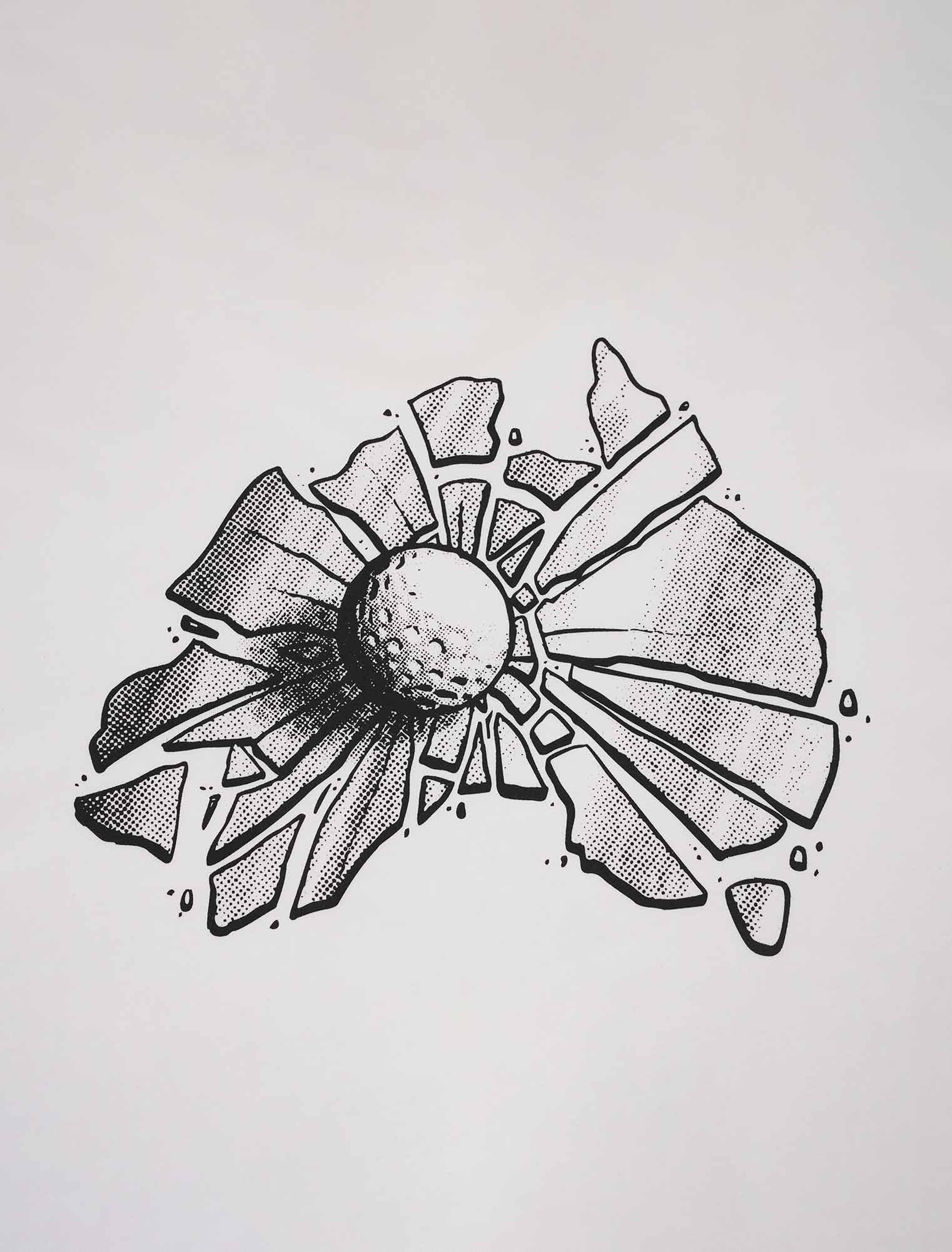 Shattered T-Shirt White