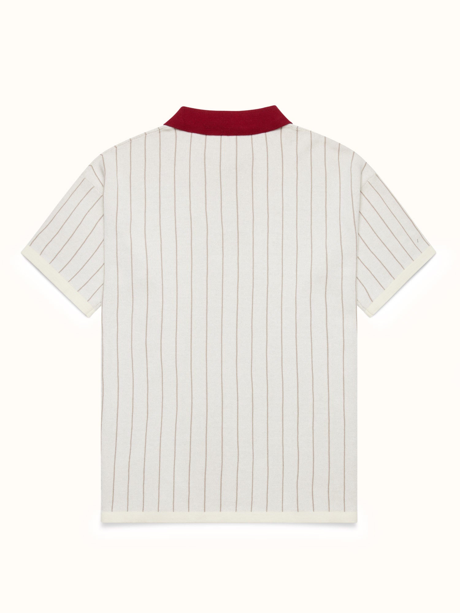 54 Knit Polo Ivory / Red