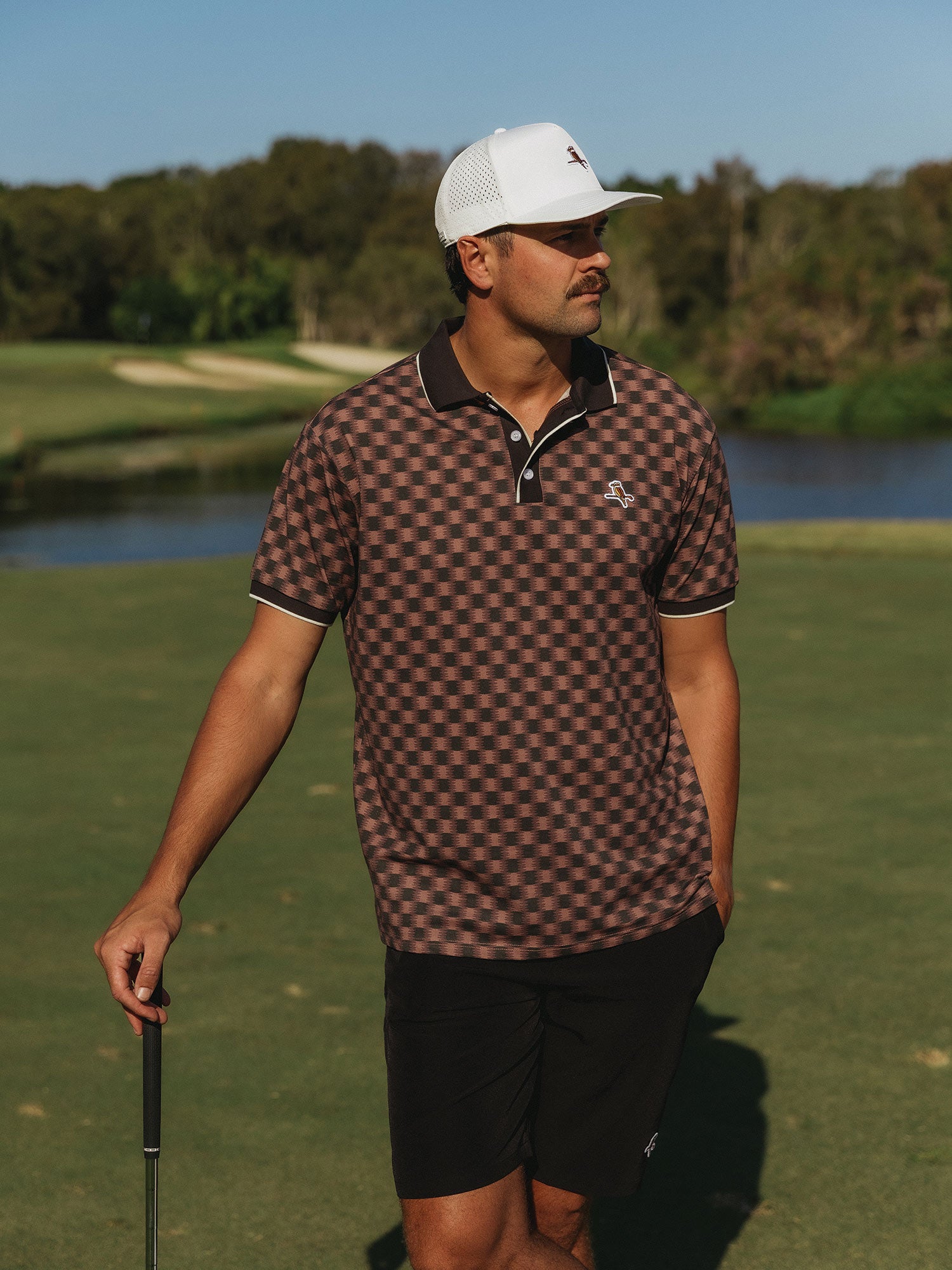 Featherlite Kooka Polo Berry Check