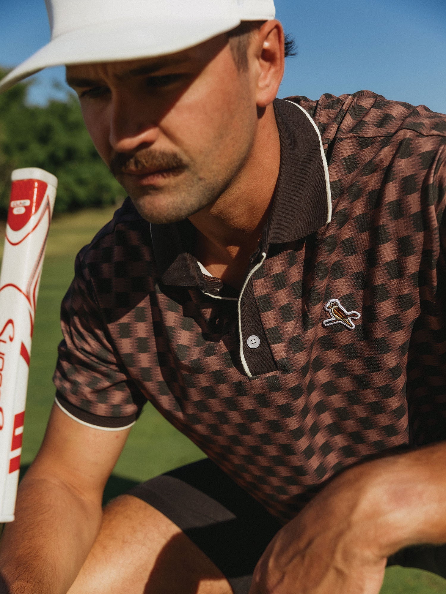 Featherlite Kooka Polo Berry Check