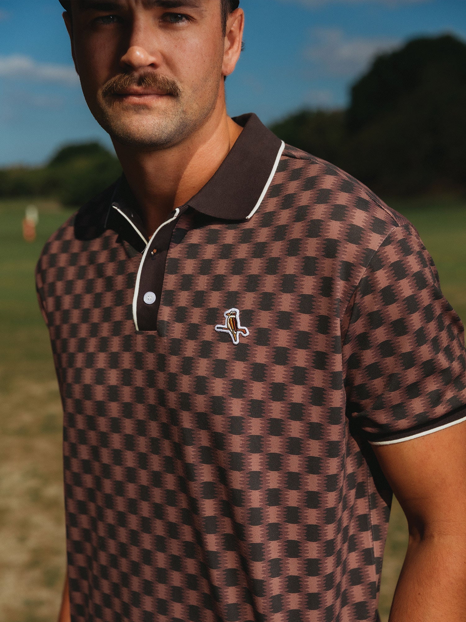 Featherlite Kooka Polo Berry Check