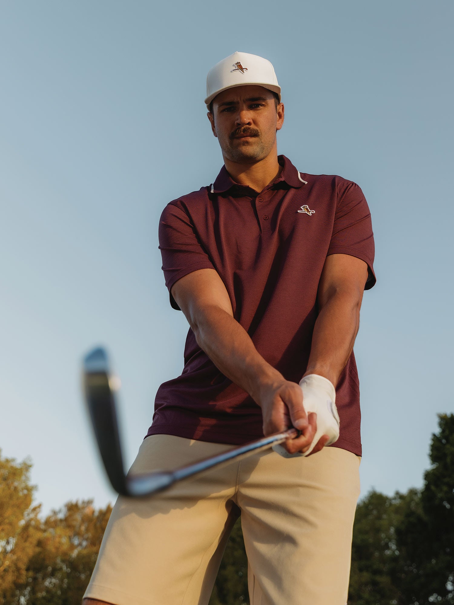 Members Polo Maroon