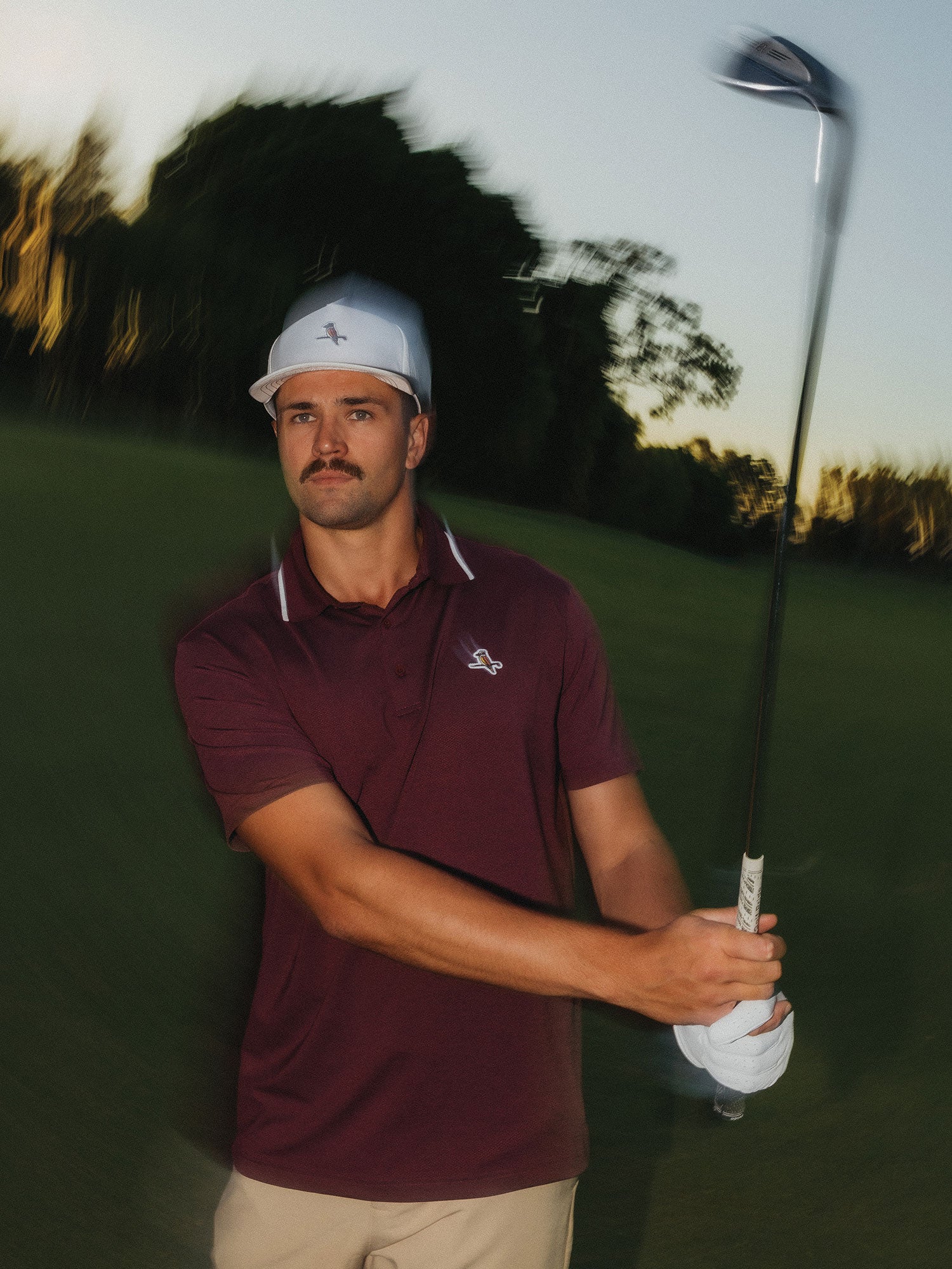 Members Polo Maroon