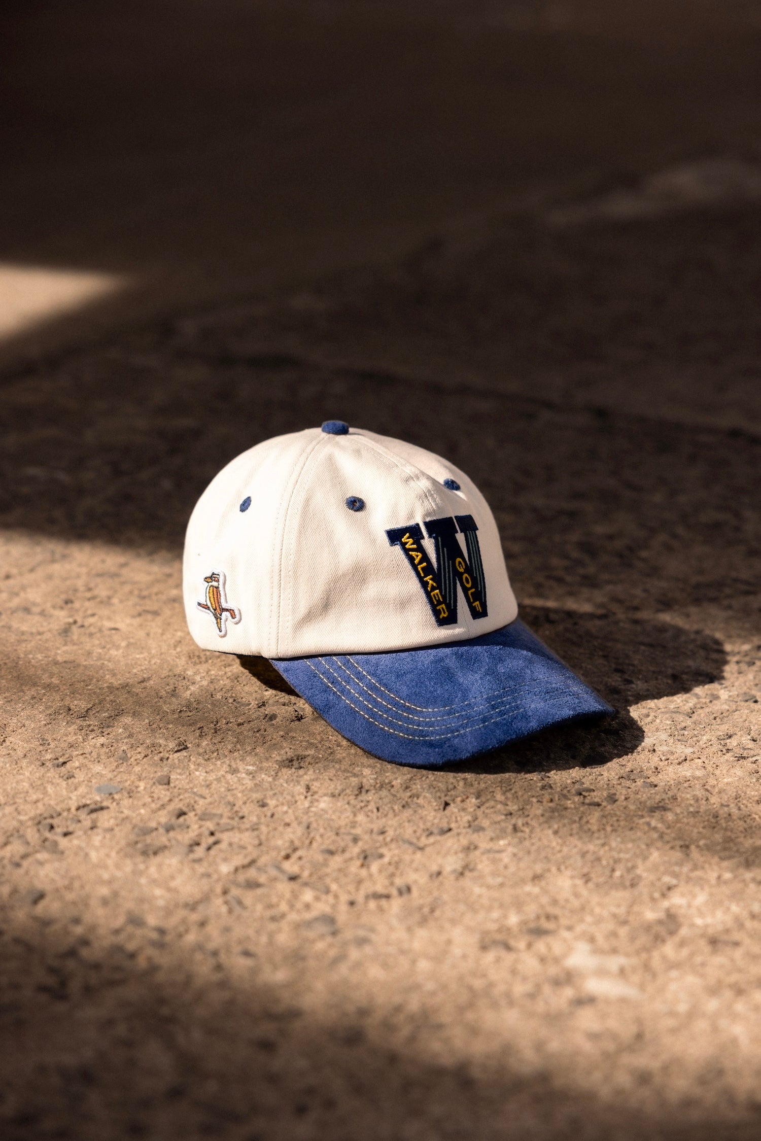 Monogram 6-Panel Cap Ivory / Navy