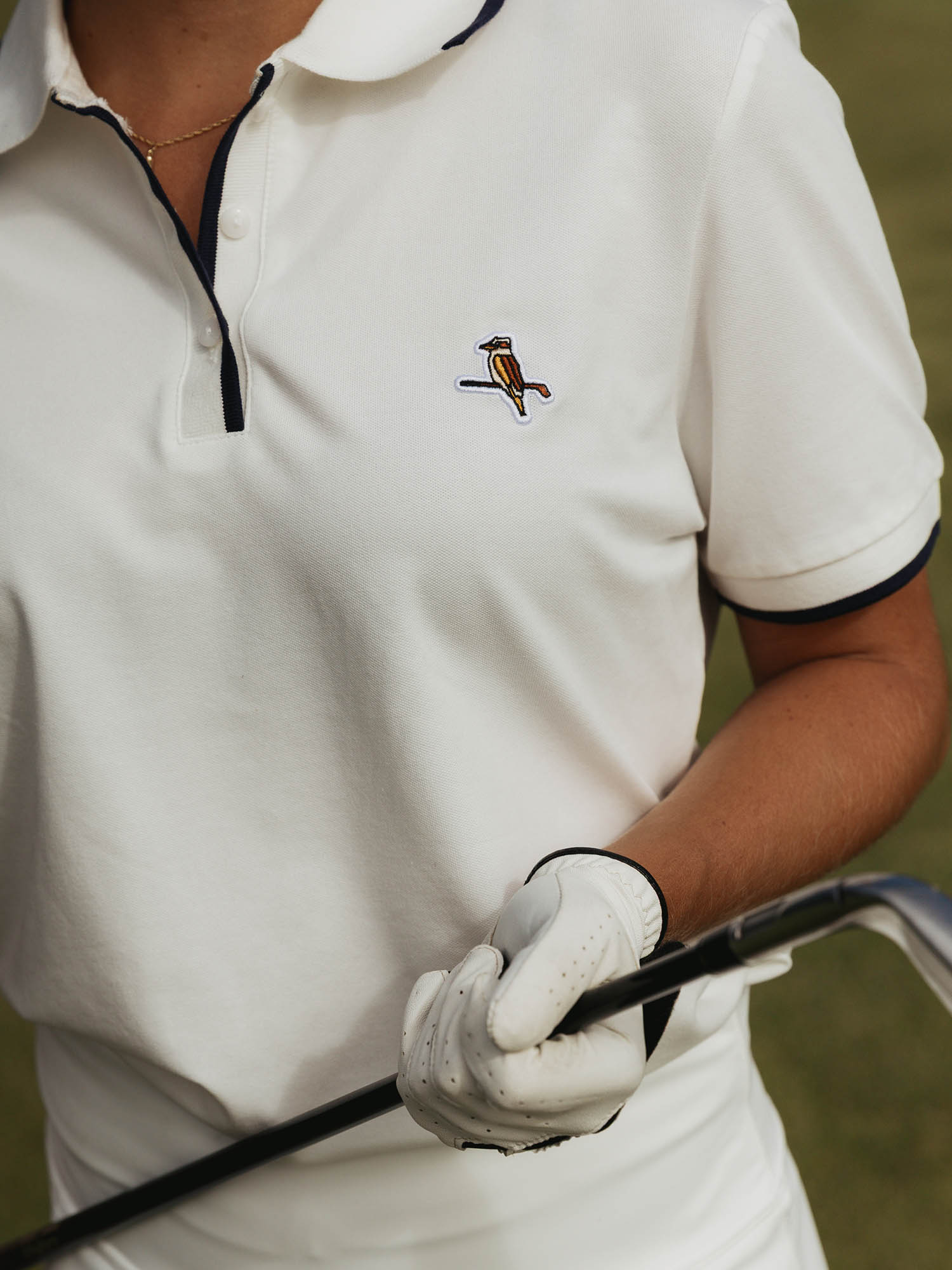 Womens Kooka Polo White / Navy