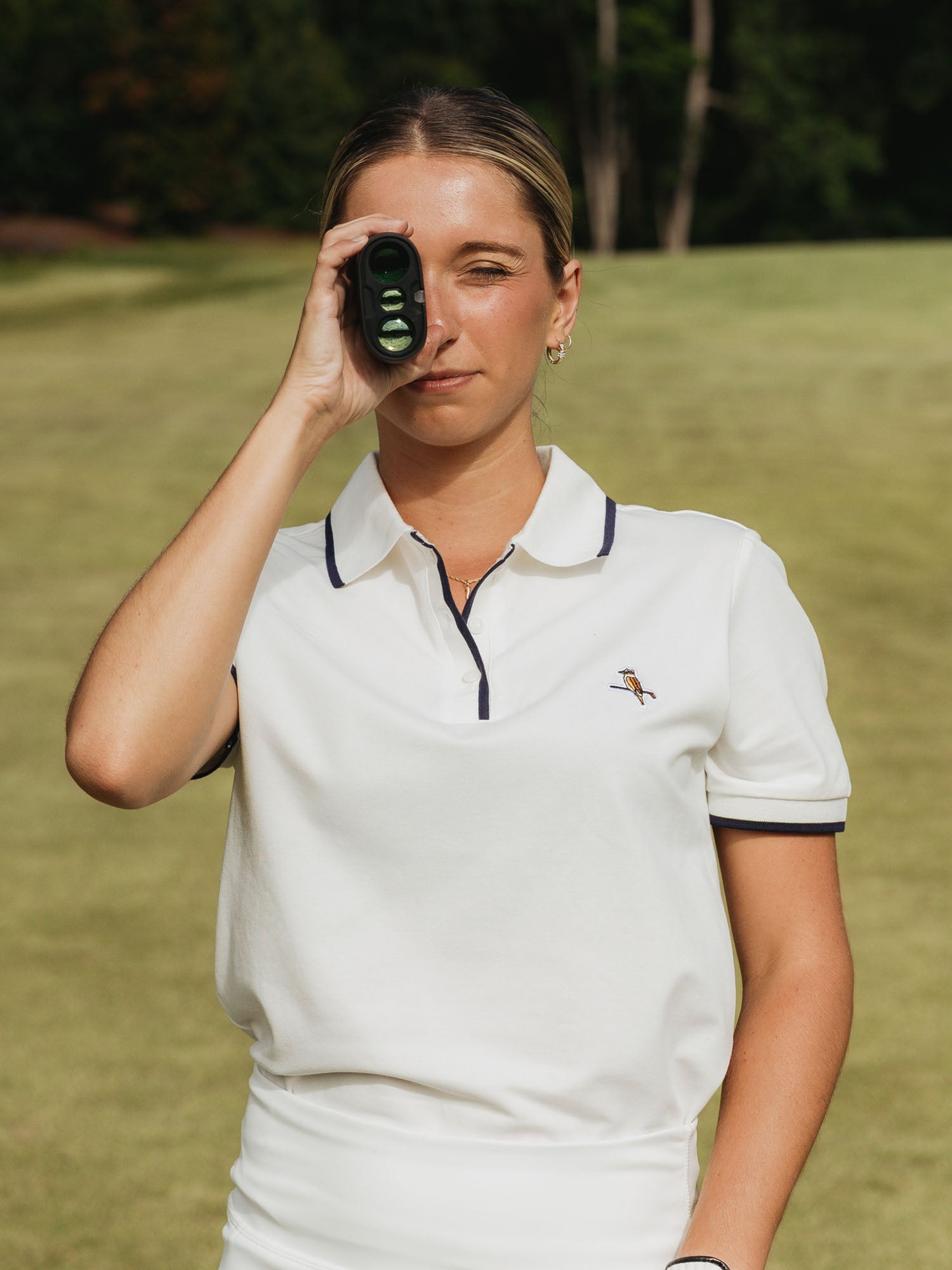 Womens Kooka Polo White / Navy