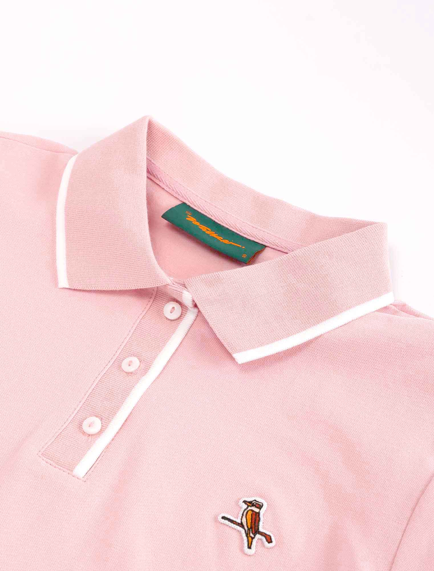 Womens Kooka Polo Pink / White