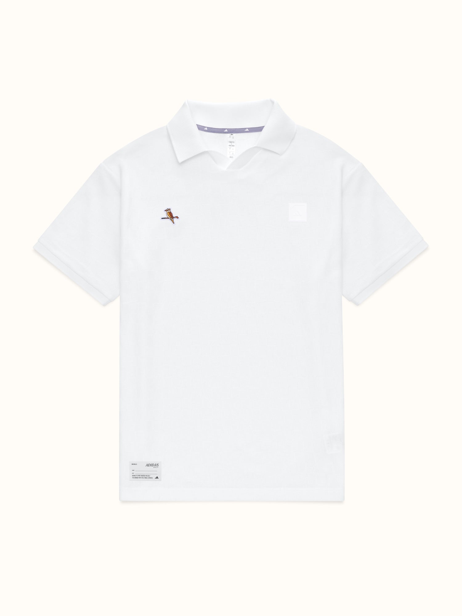 adidas X Walker Knit Short Sleeve Polo Shirt White