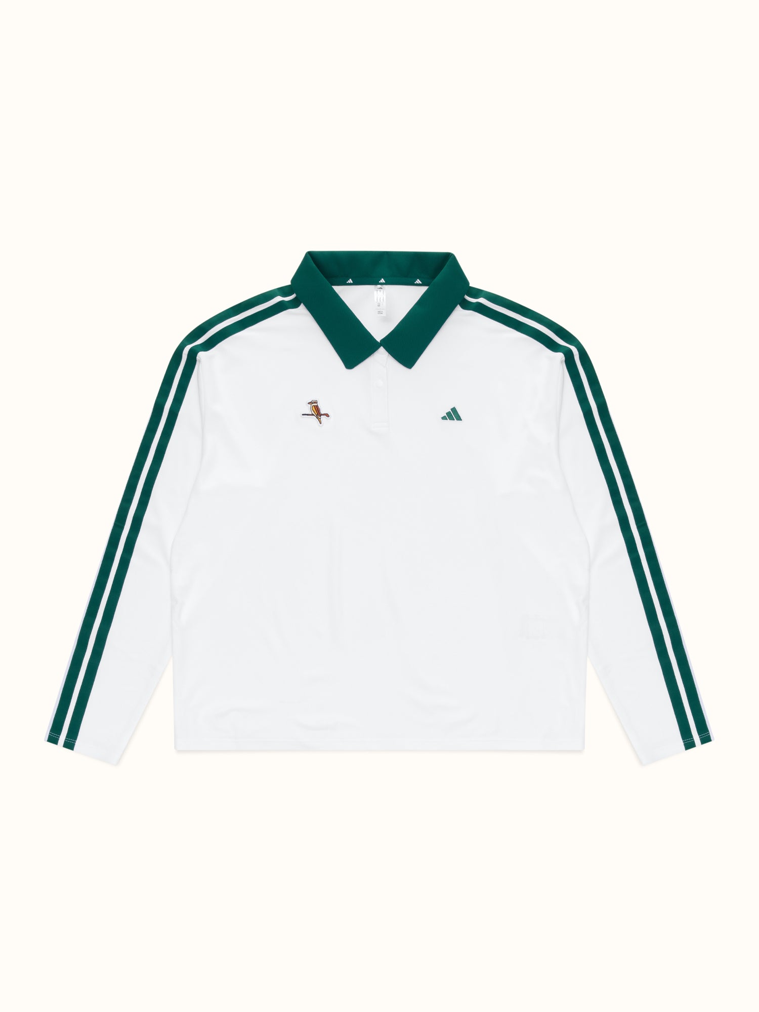 adidas X Walker Womens 3 Stripe Long Sleeve Polo White