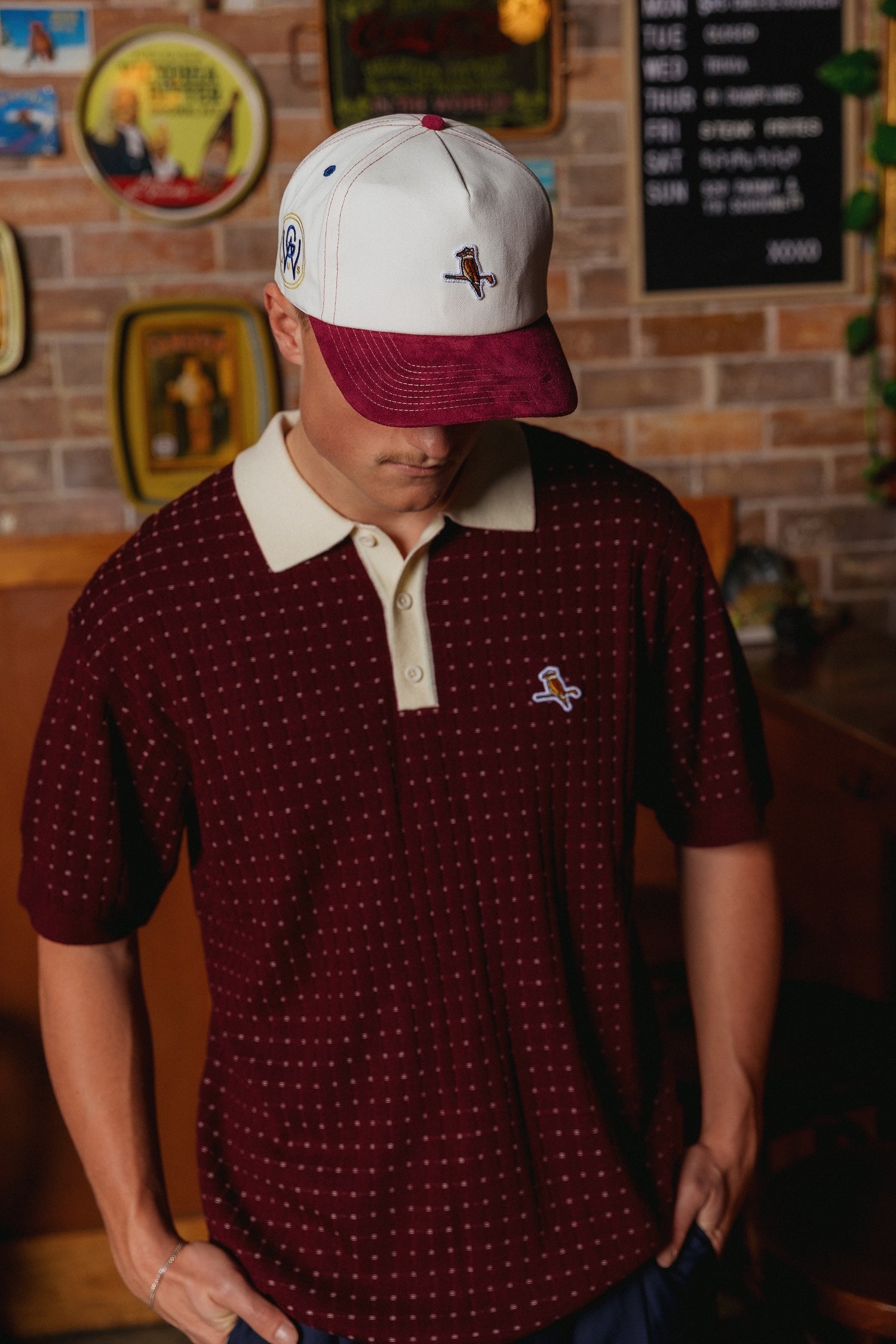 Initial Classic Cap White / Merlot