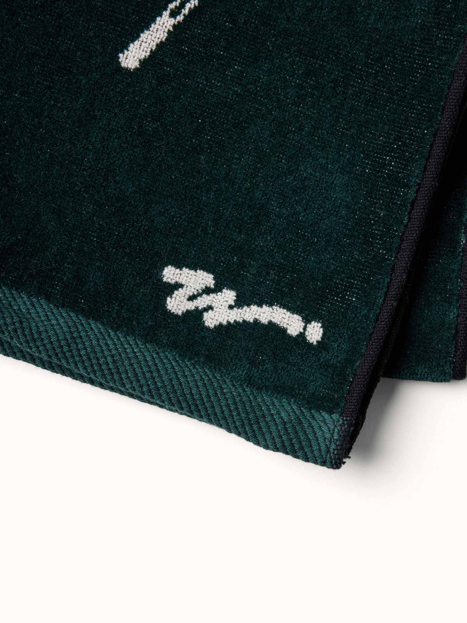 Kooka Icon Towel Walker Green / Cream