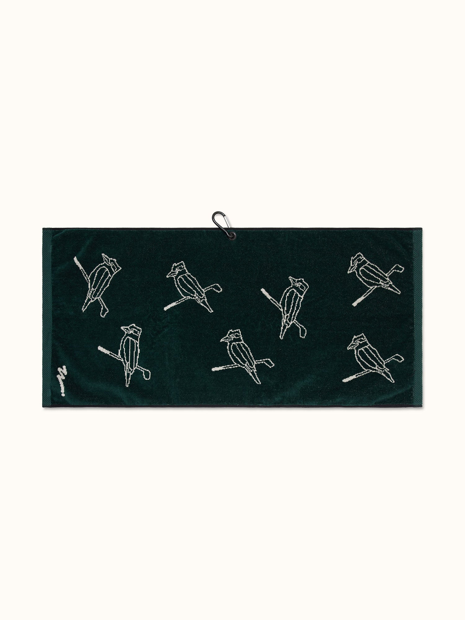 Kooka Icon Towel Walker Green / Cream