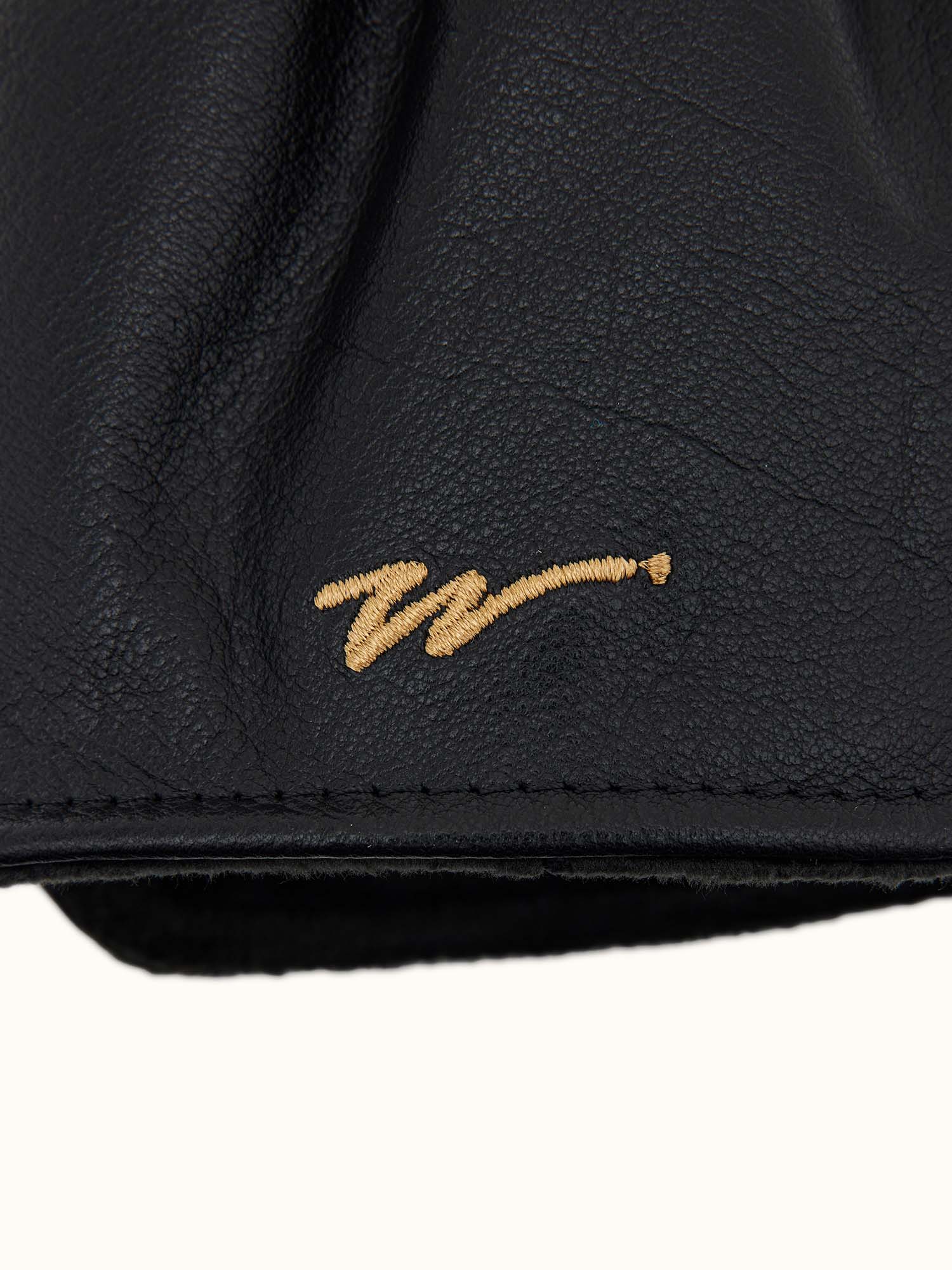 Dancing Kooka Leather Driver Cover Black / Mustard