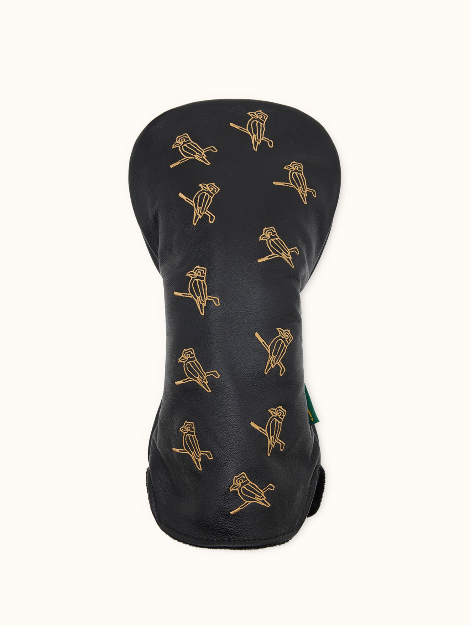 Dancing Kooka Leather Driver Cover Black / Mustard