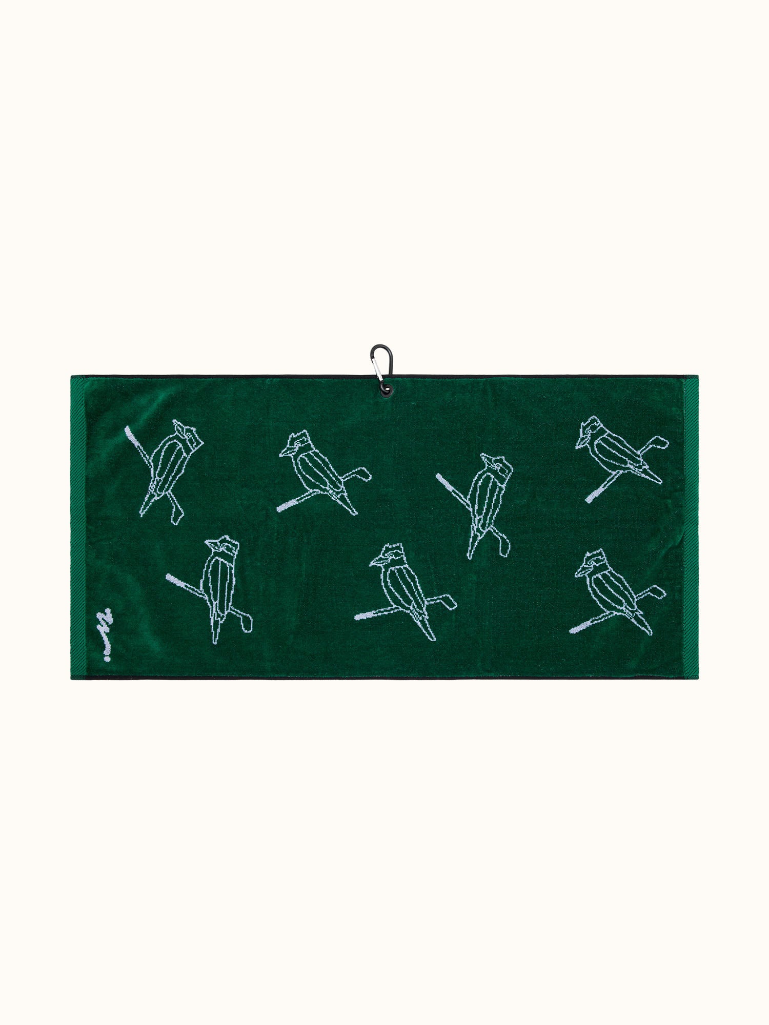 Kooka Icon Towel White / Pine
