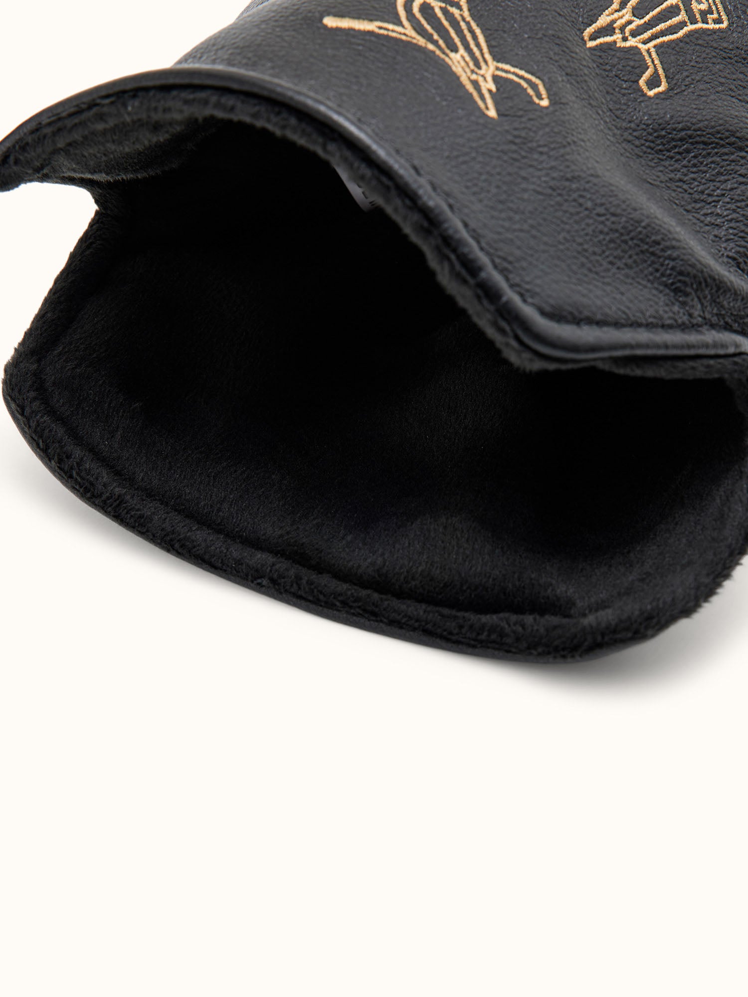 Dancing Kooka Leather Driver Cover Black / Mustard