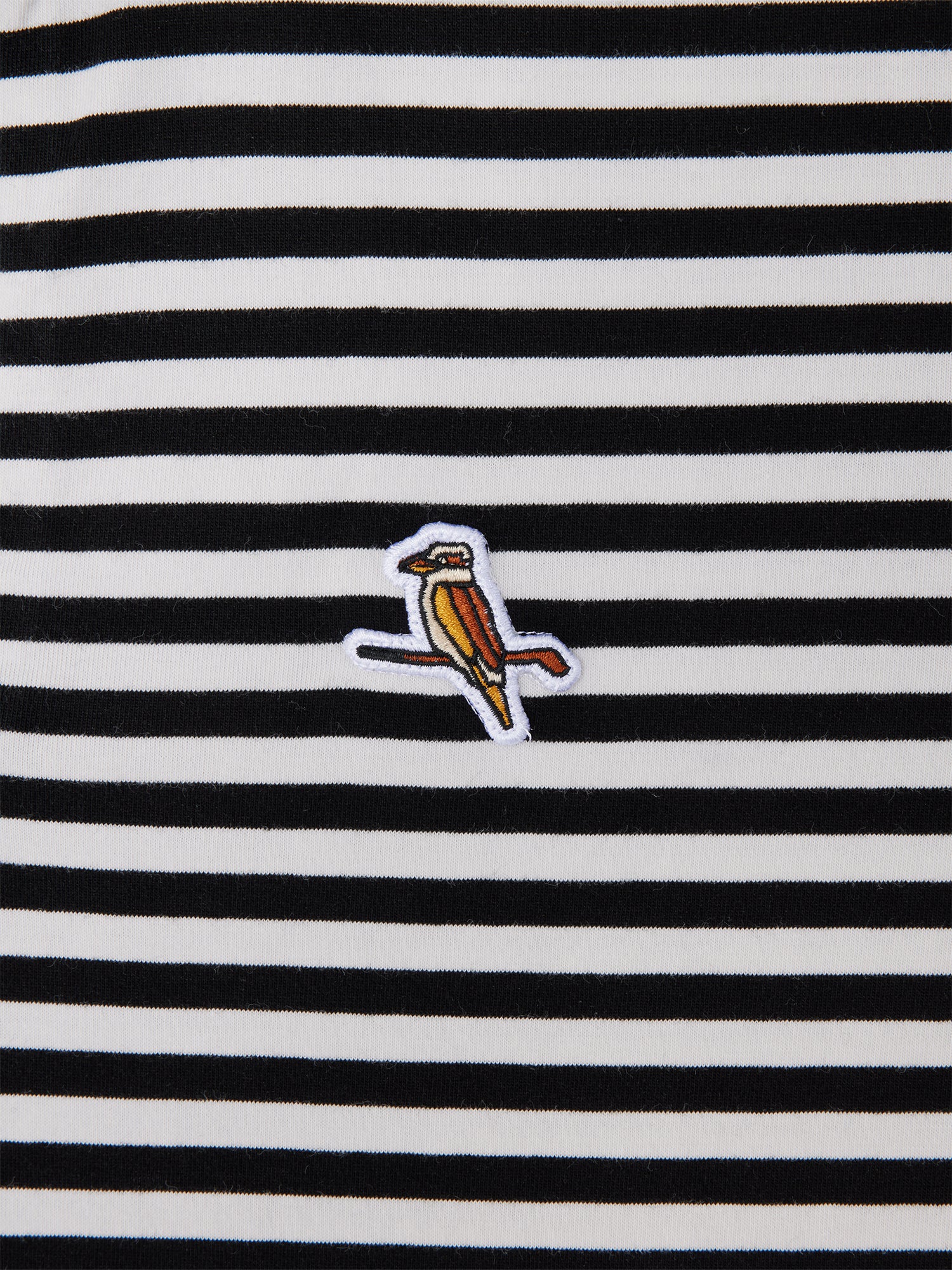 Jersey Stripe Polo Black