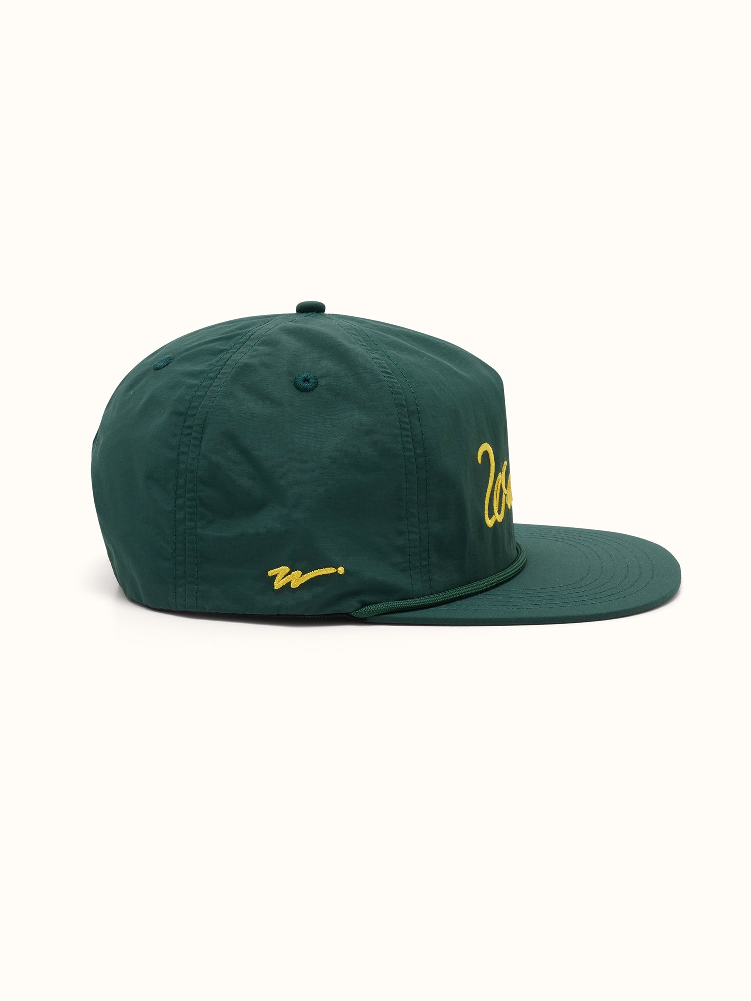 Cursive Nylon Cap Forest