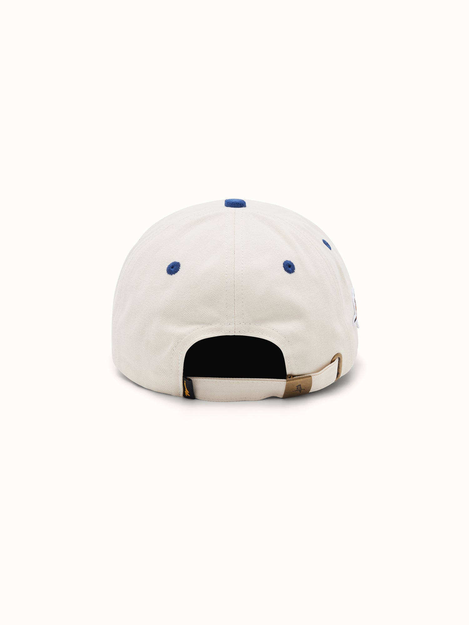 Monogram 6-Panel Cap Ivory / Navy