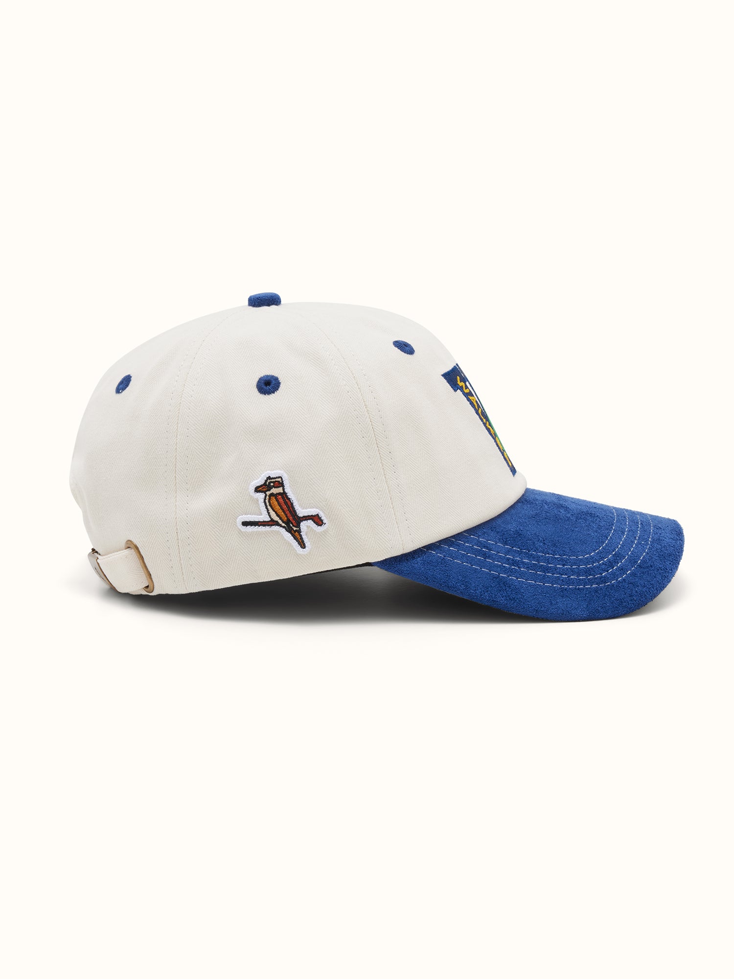 Monogram 6-Panel Cap Ivory / Navy