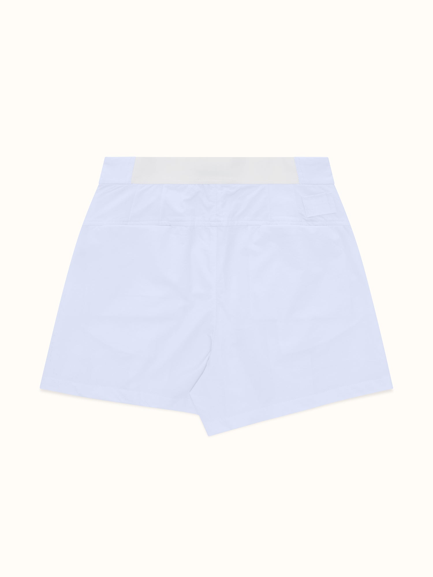 Womens Pleat Short White