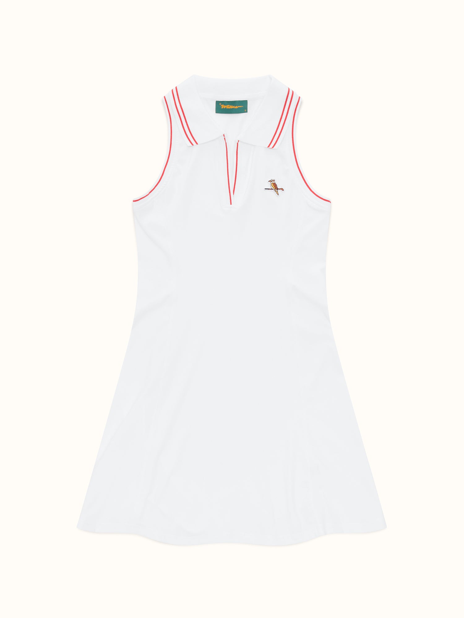 Womens Fairway Dress White / Red