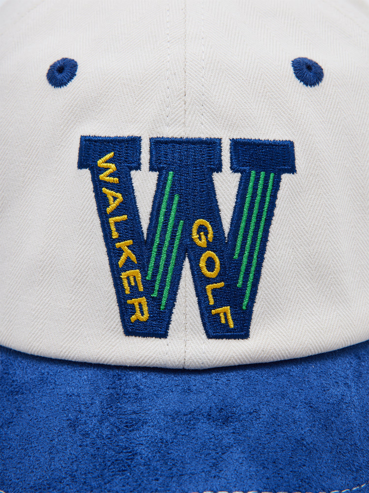 Monogram 6-Panel Cap Ivory / Navy