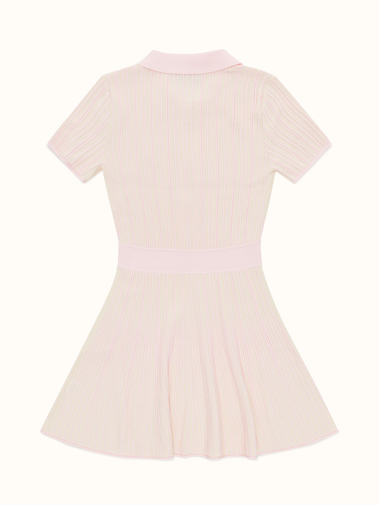 Womens Links Knit Dress Pink / White