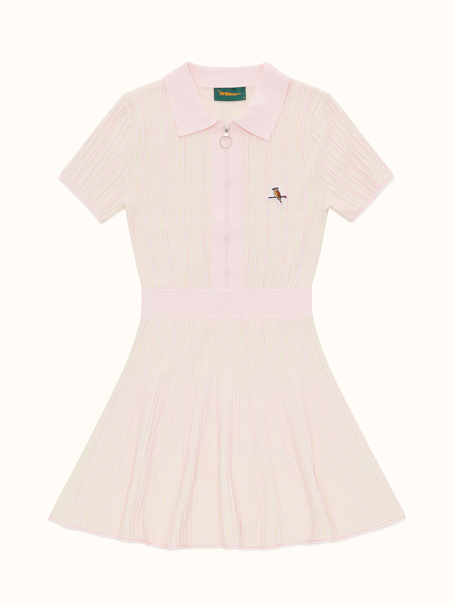 Womens Links Knit Dress Pink / White
