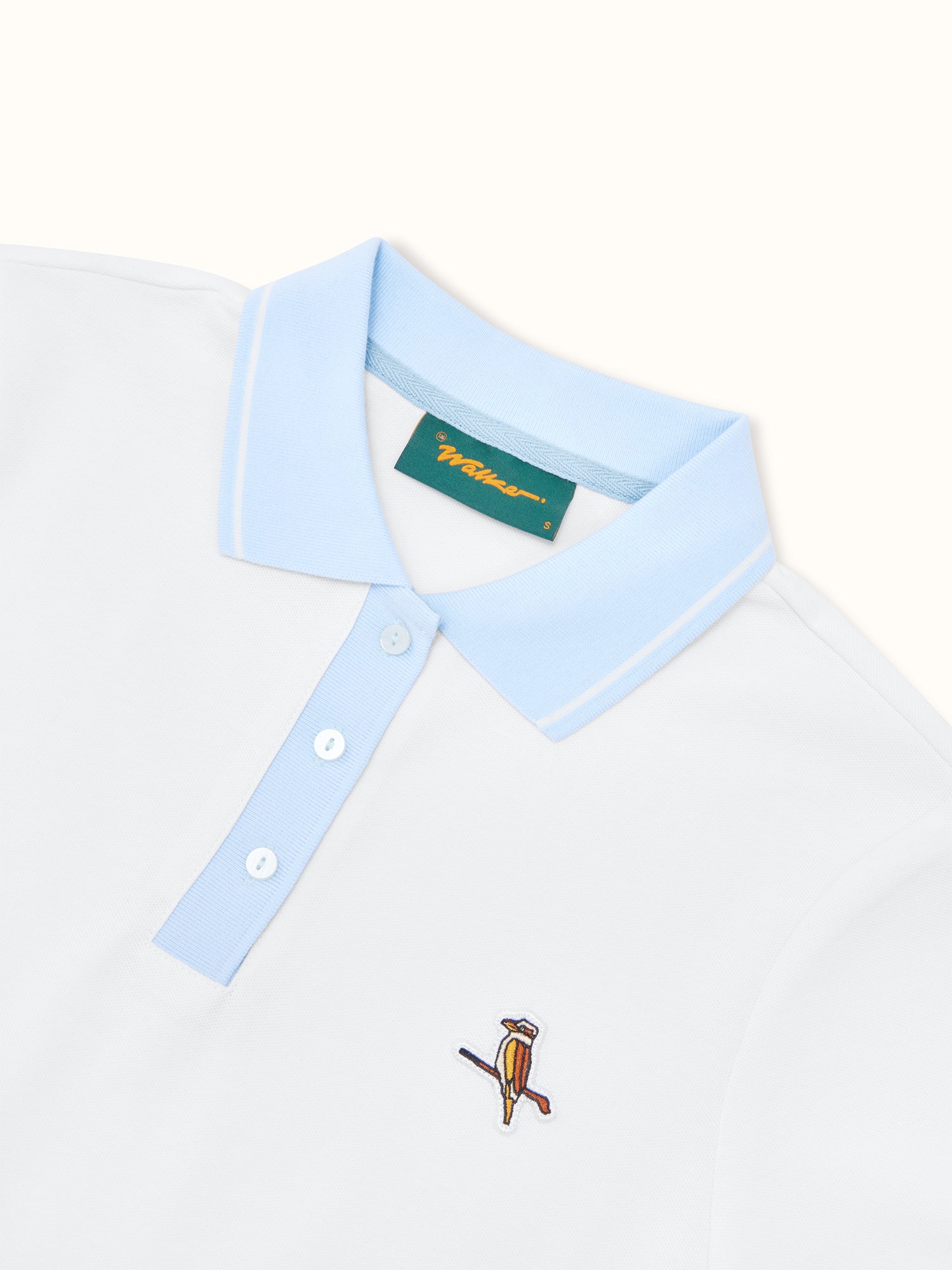 Womens Kooka Polo White / Sky