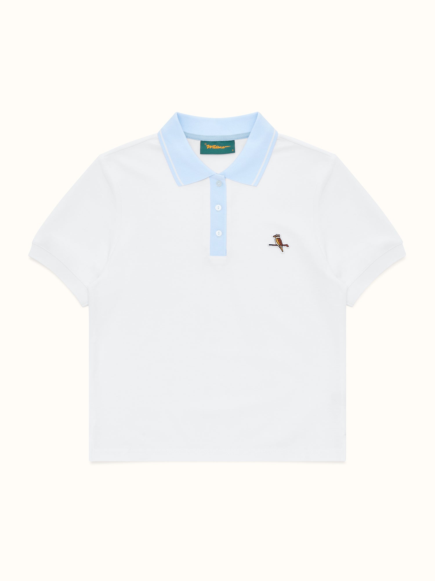 Womens Kooka Polo White / Sky