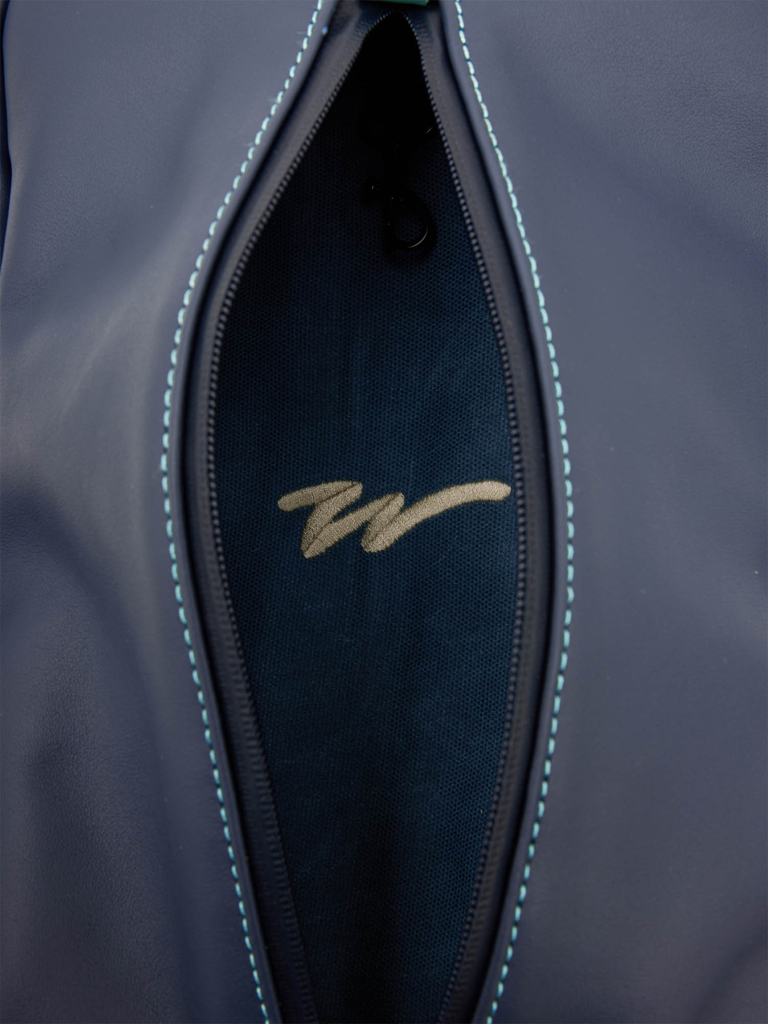 Walker X Hiroki Sunday Bag Blue Waxed Canvas