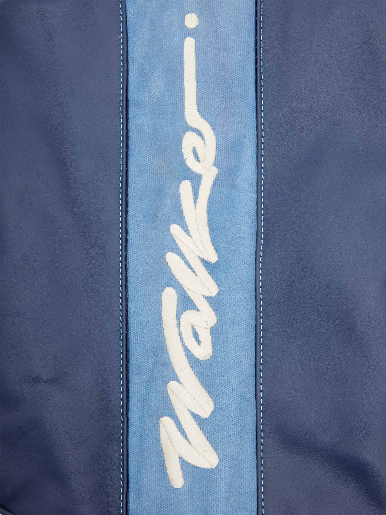 Walker X Hiroki Sunday Bag Blue Waxed Canvas