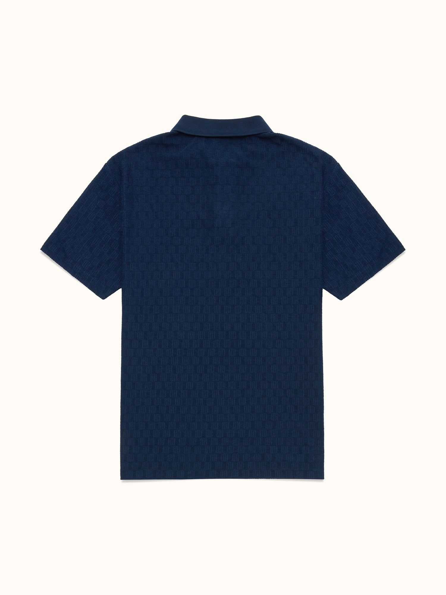 Kooka Jacquard Terry Polo Navy