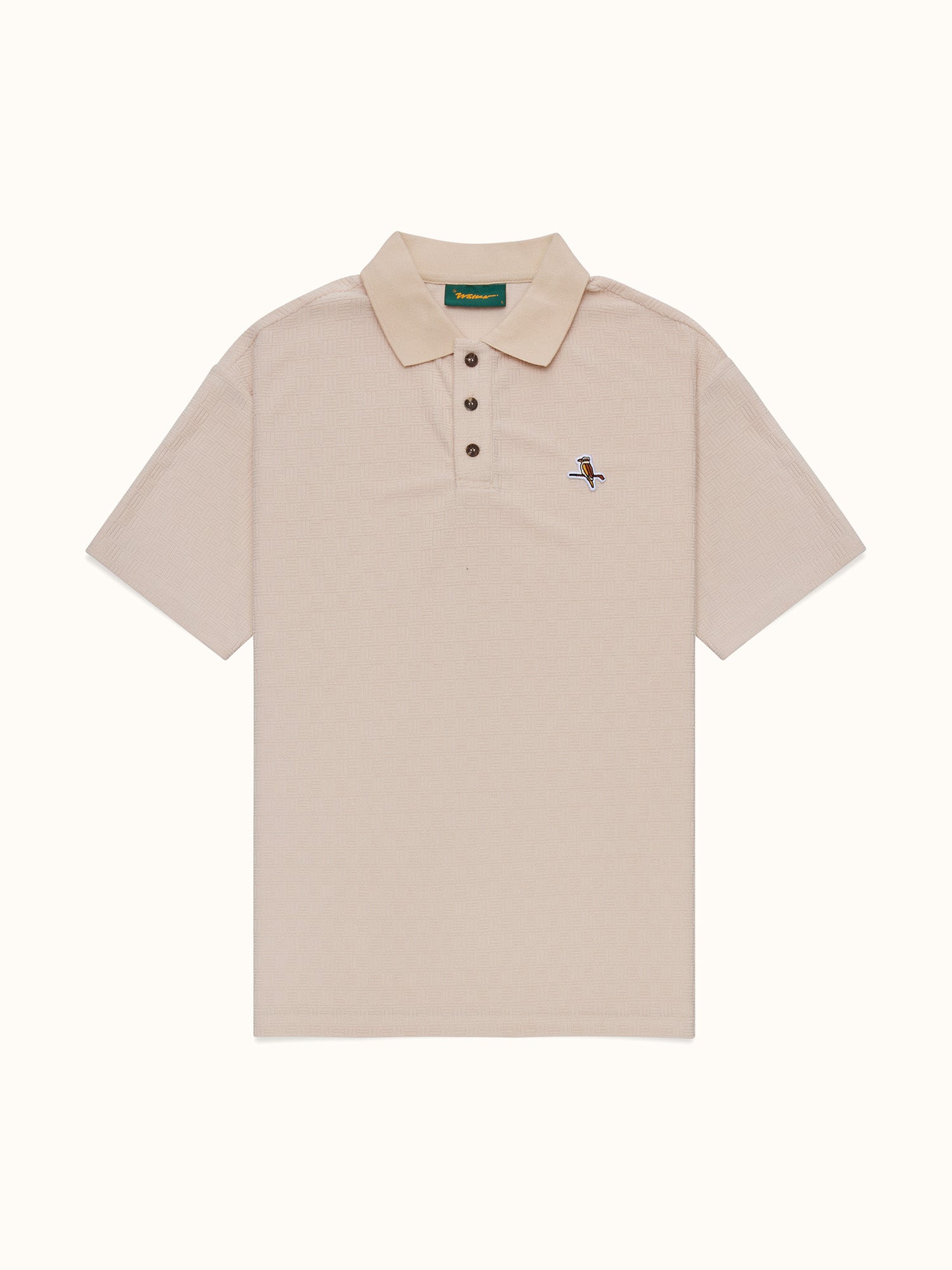 Kooka Jacquard Terry Polo Cream