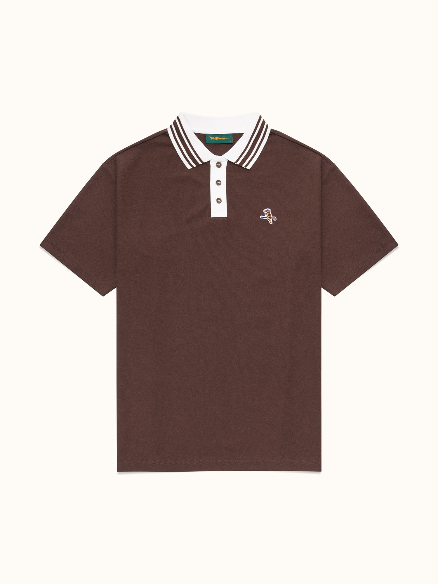 Kooka Two-Tone Polo Chocolate / White