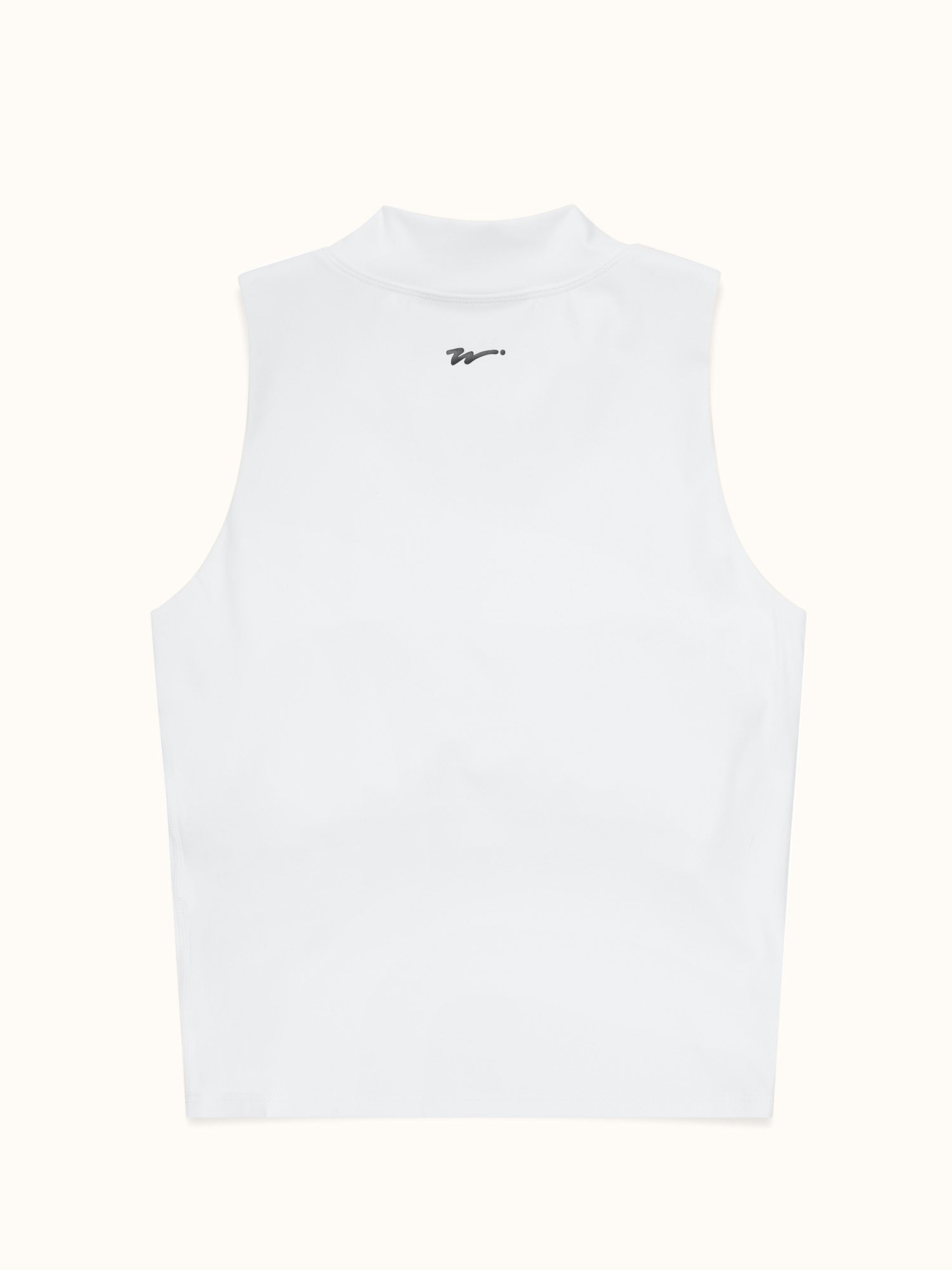 Womens Mockneck Tank White