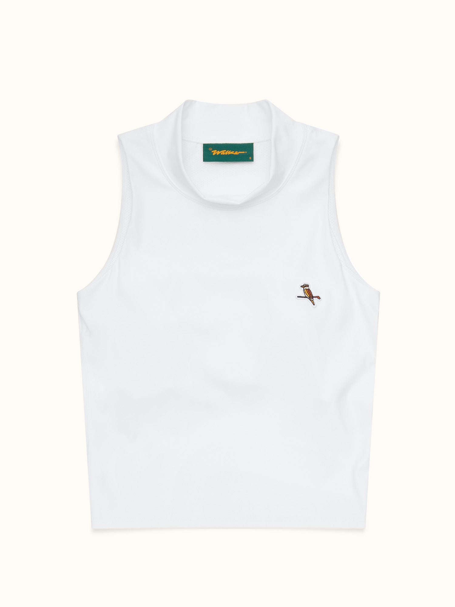 Womens Mockneck Tank White