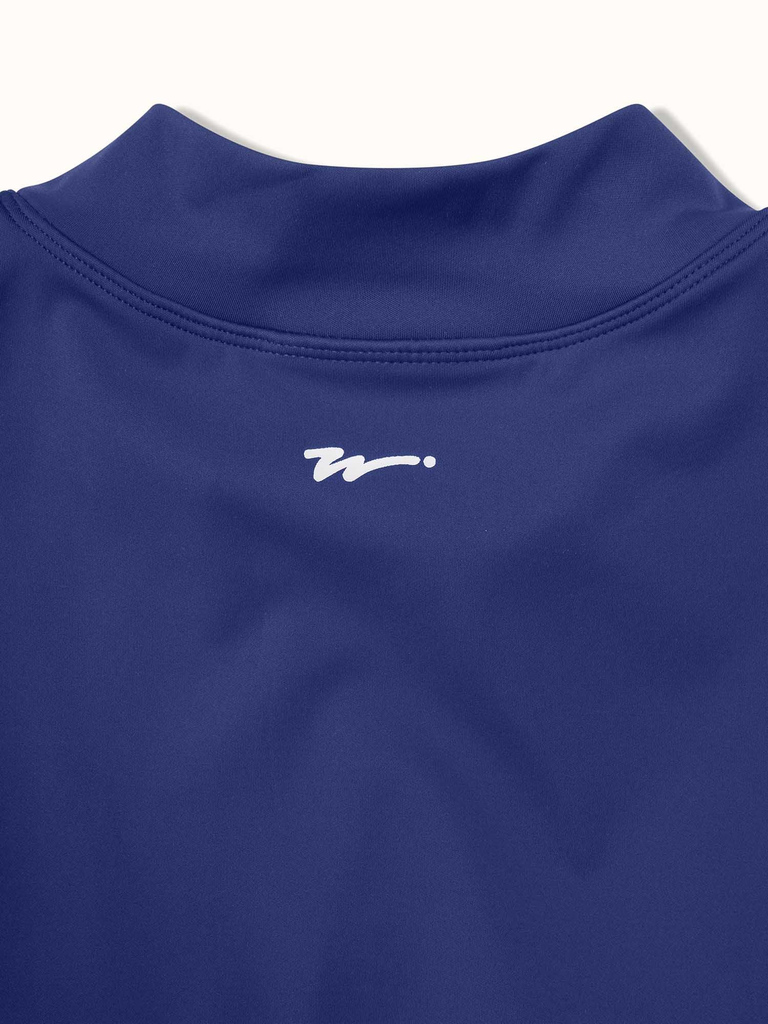 Womens Mockneck Tank Navy