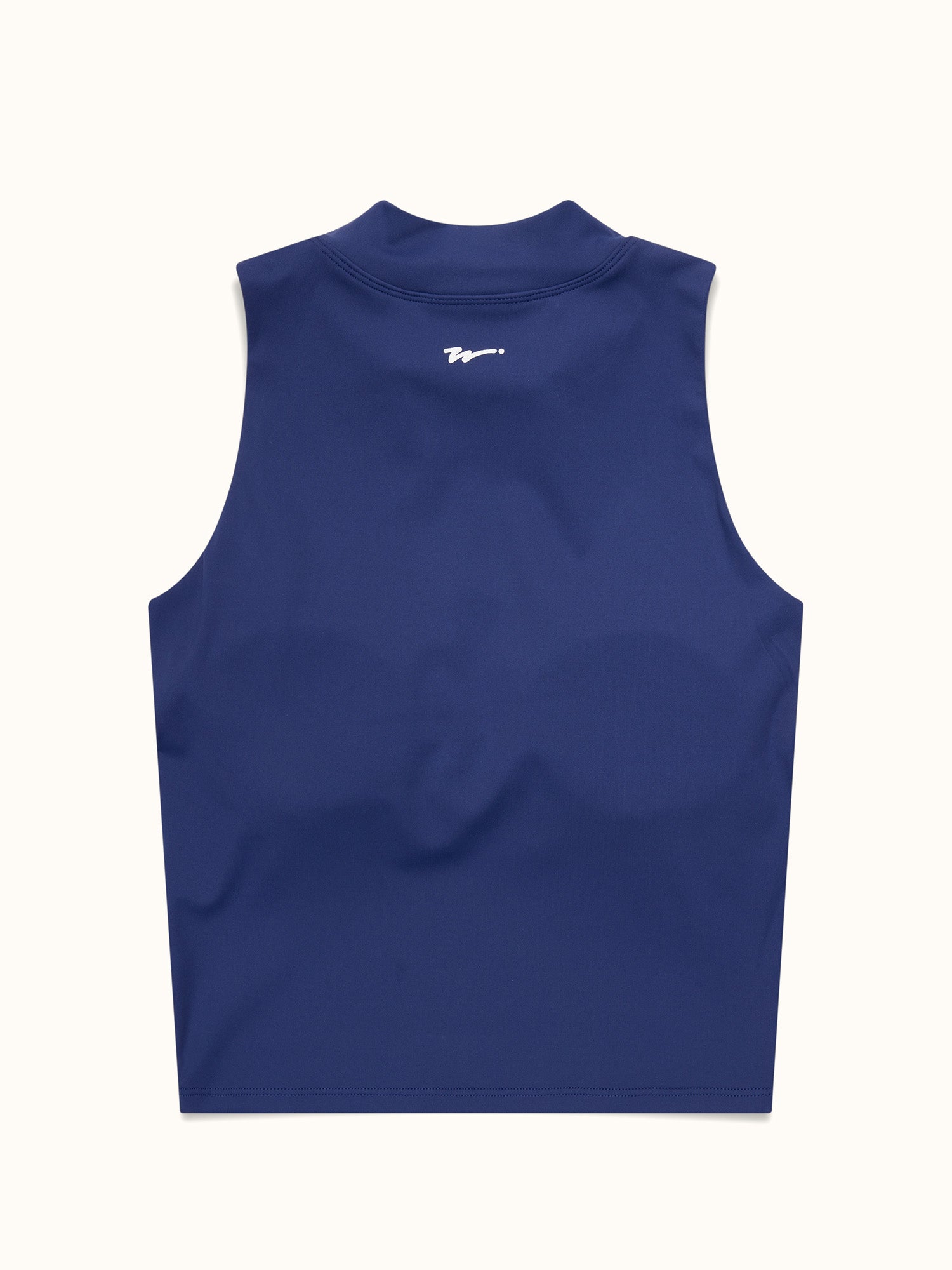 Womens Mockneck Tank Navy