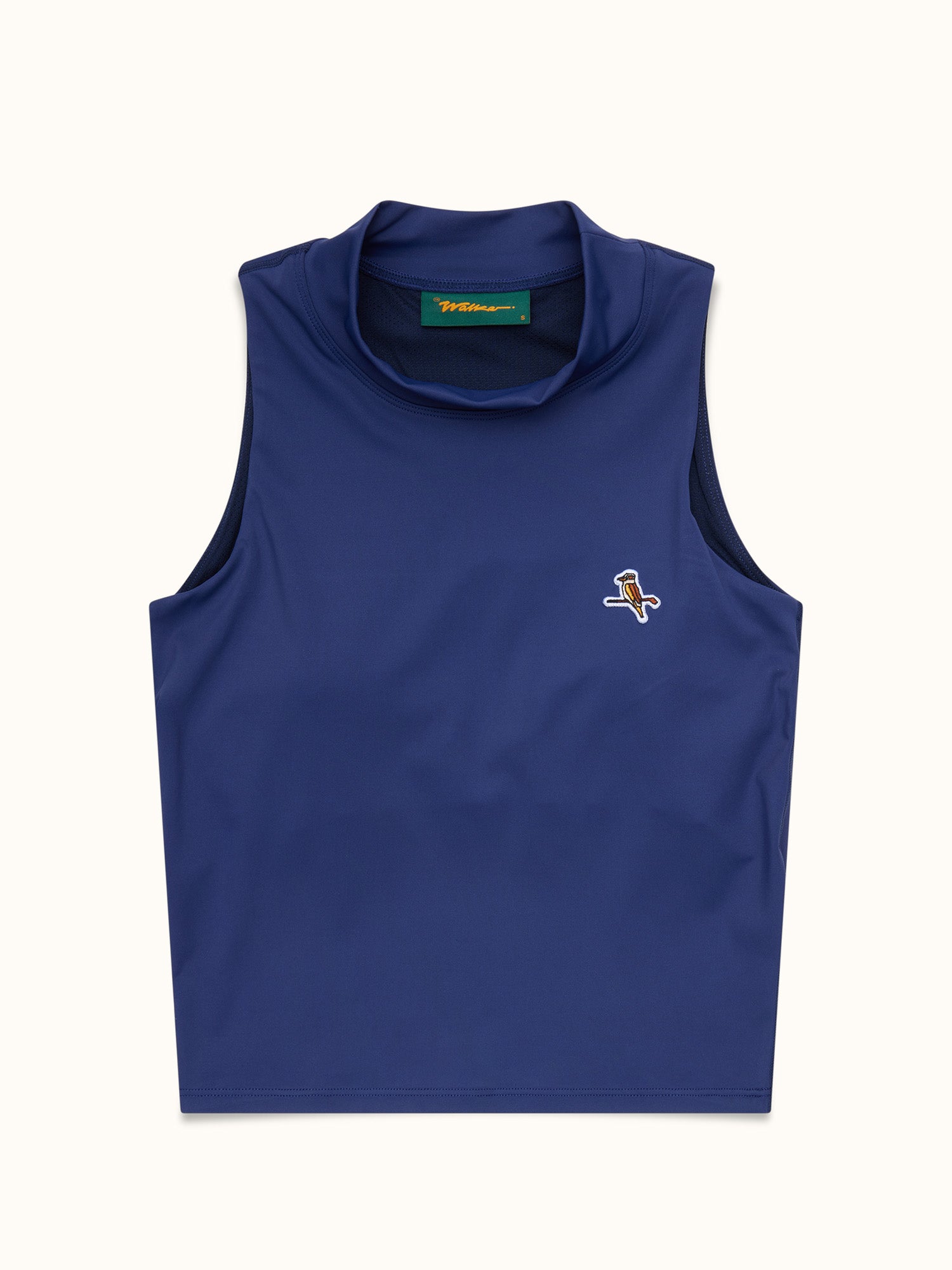 Womens Mockneck Tank Navy