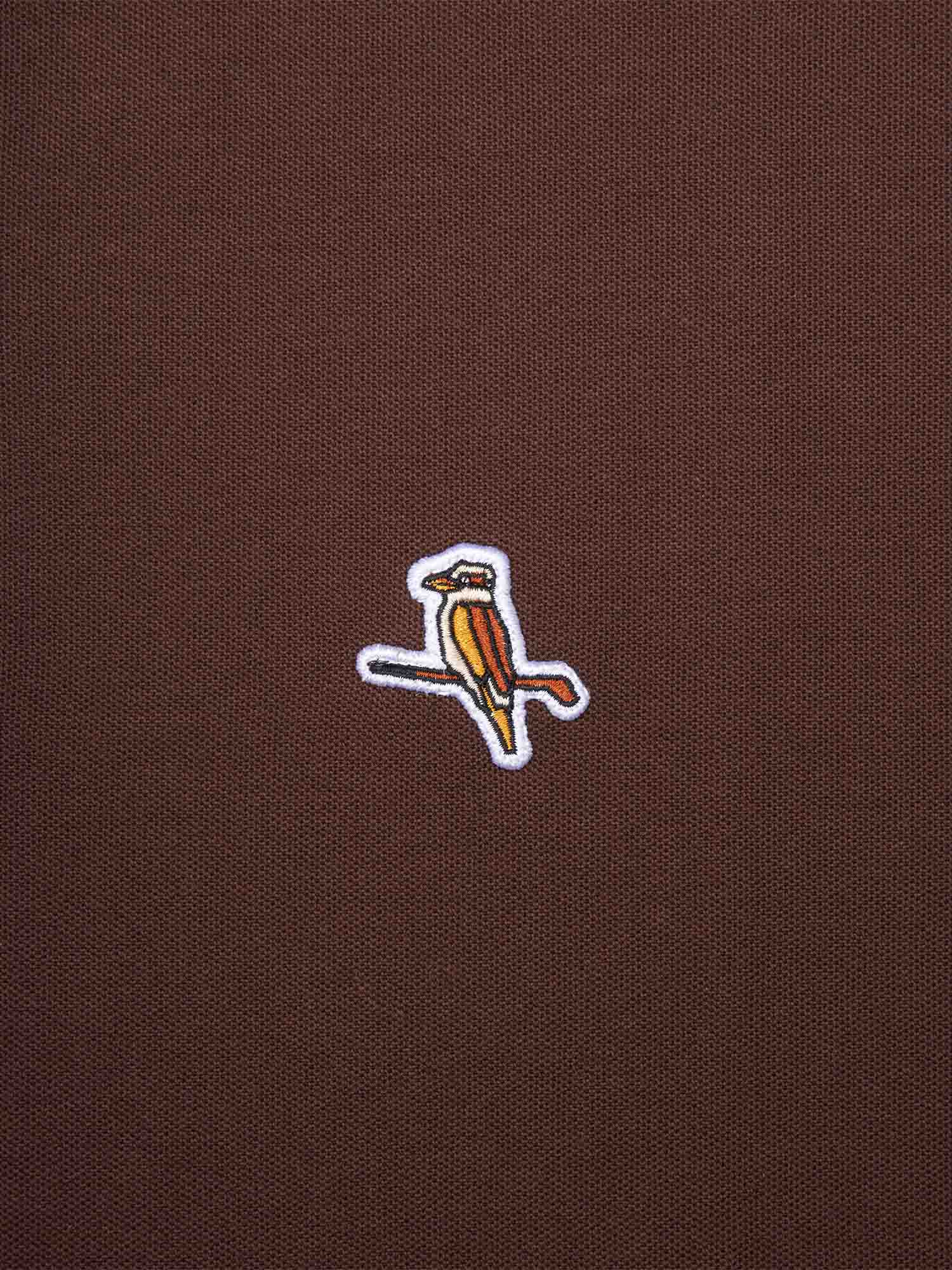 Kooka Two-Tone Polo Chocolate / White